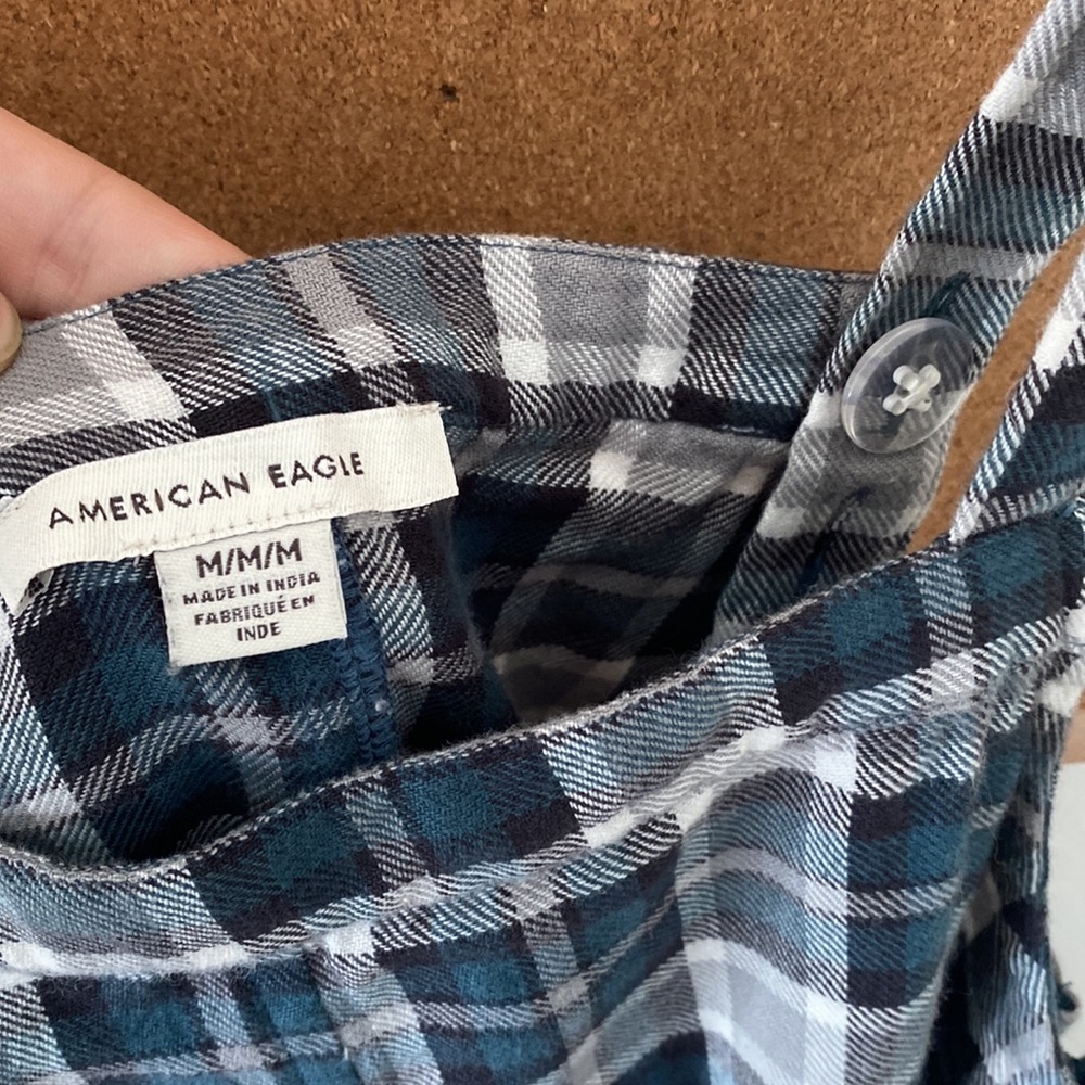 Blue Plaid Mini Dress - Picture 3 of 3